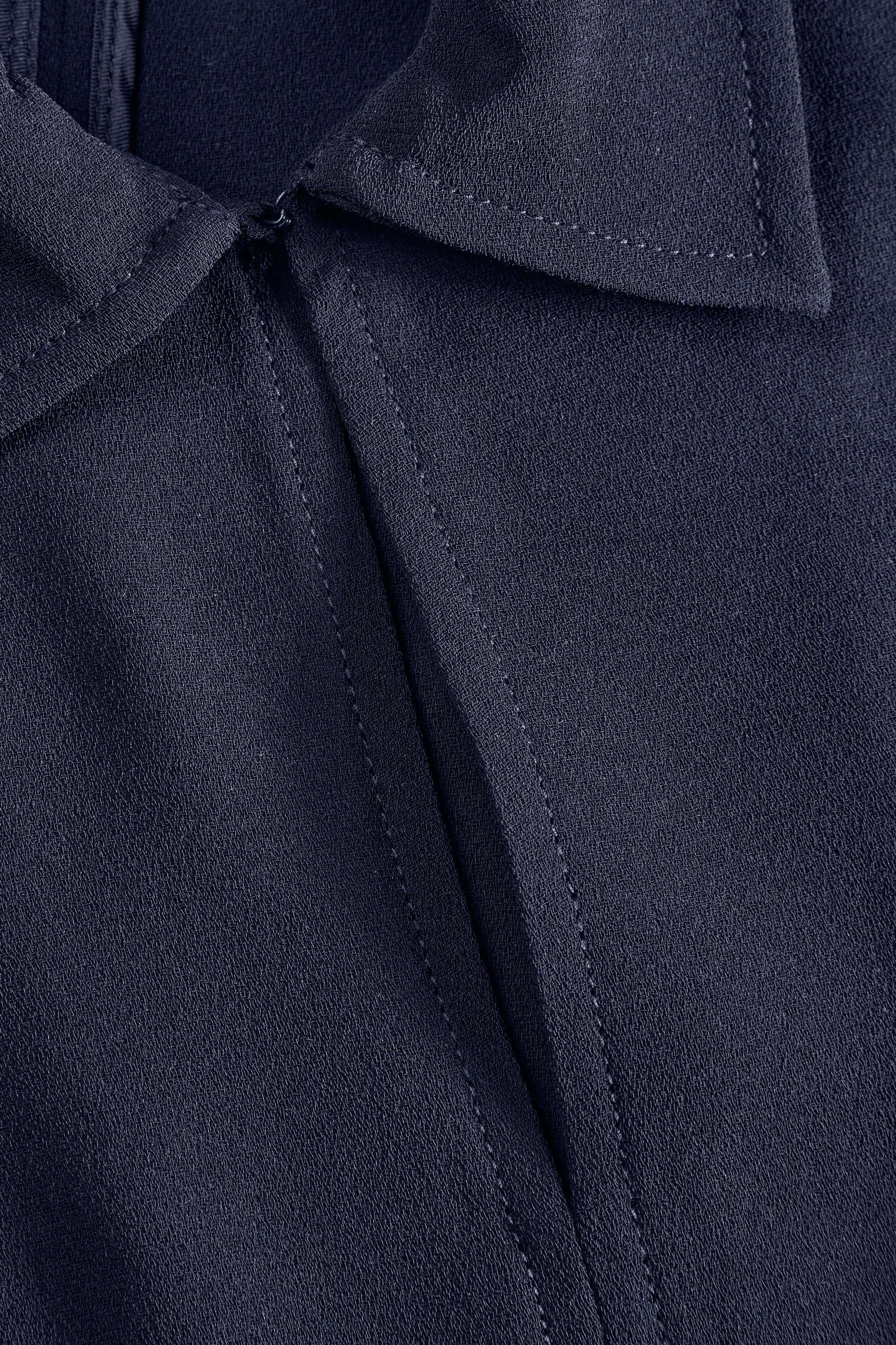 MKDT Studio Brisa Crepe Georgette Blouses NAVY