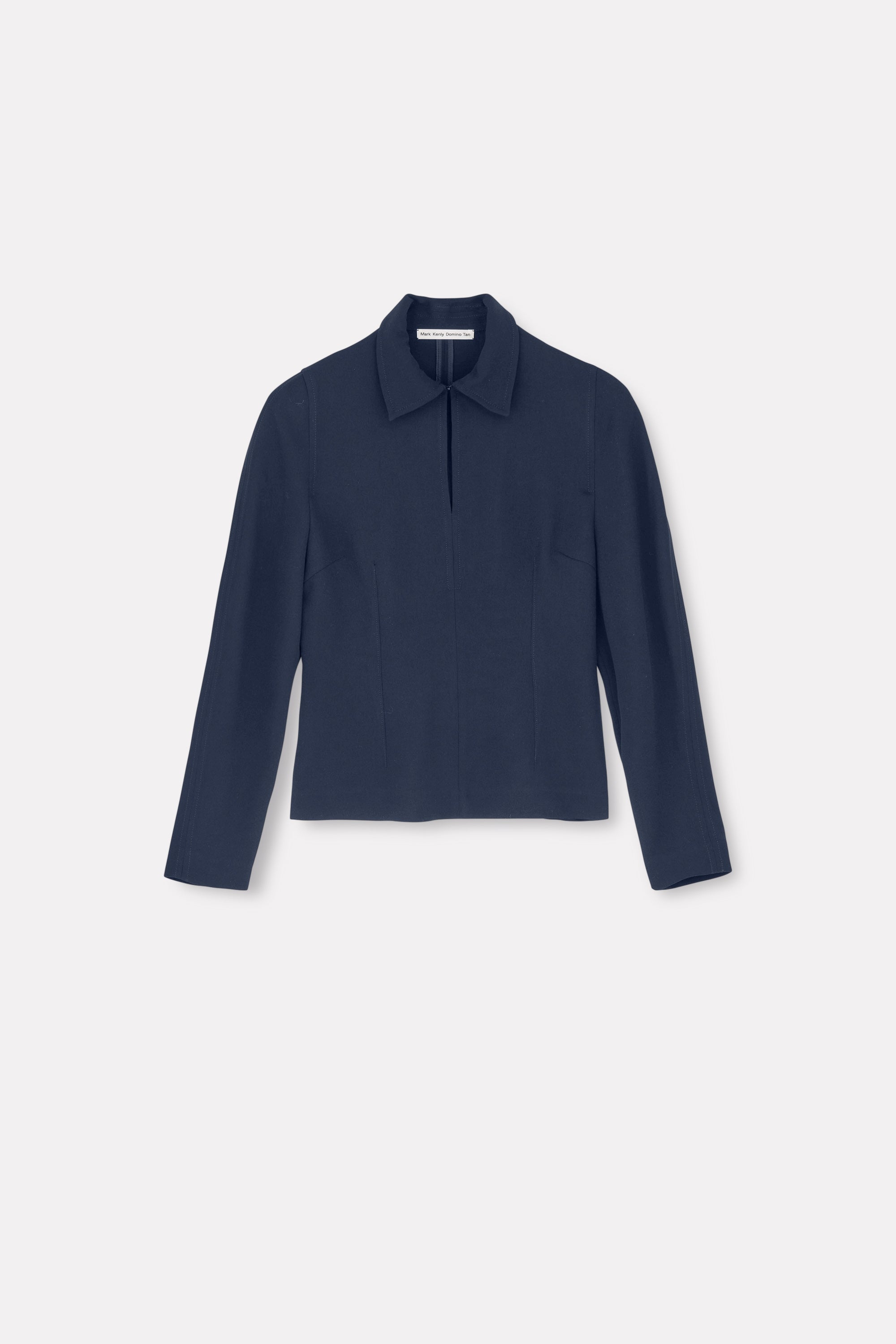 MKDT Studio Brisa Crepe Georgette Blouses NAVY
