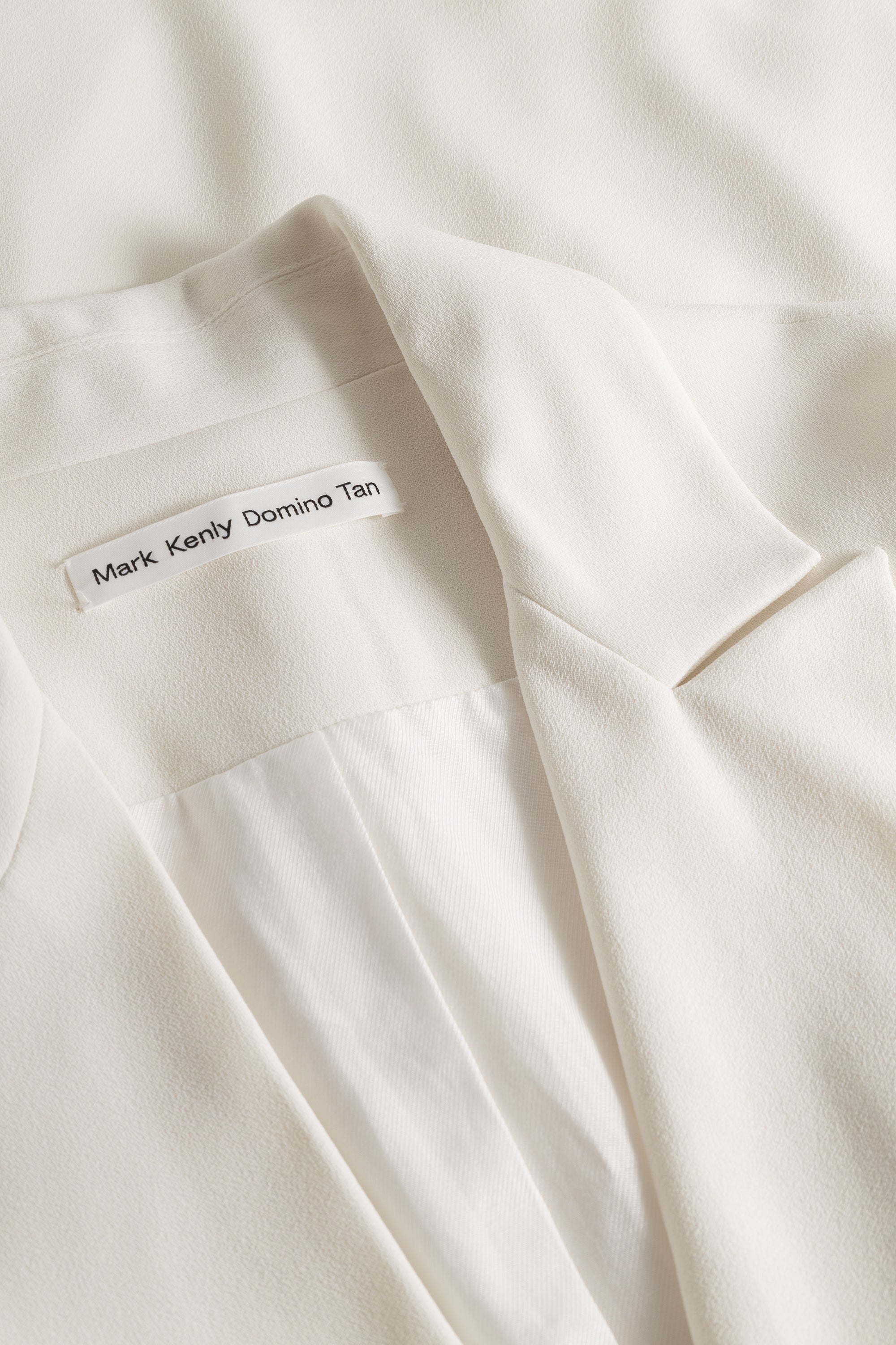 Mark Kenly Domino Tan Carli Crepe Georgette Coats IVORY