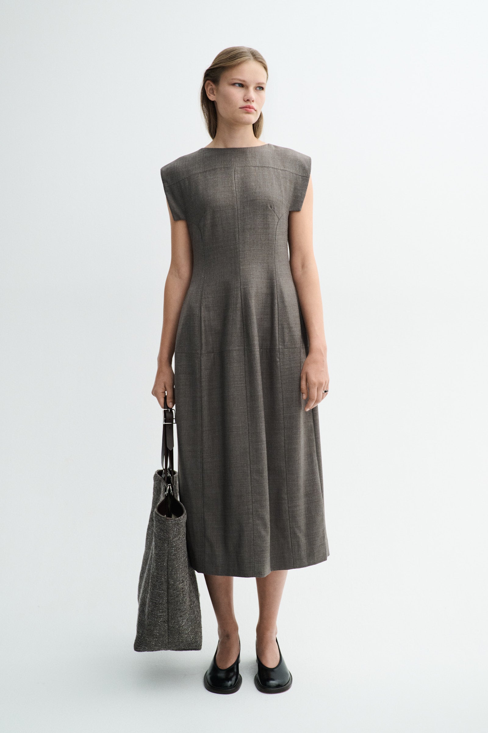 MKDT Studio DISI TRANSEASONAL WOOL Dresses MINK