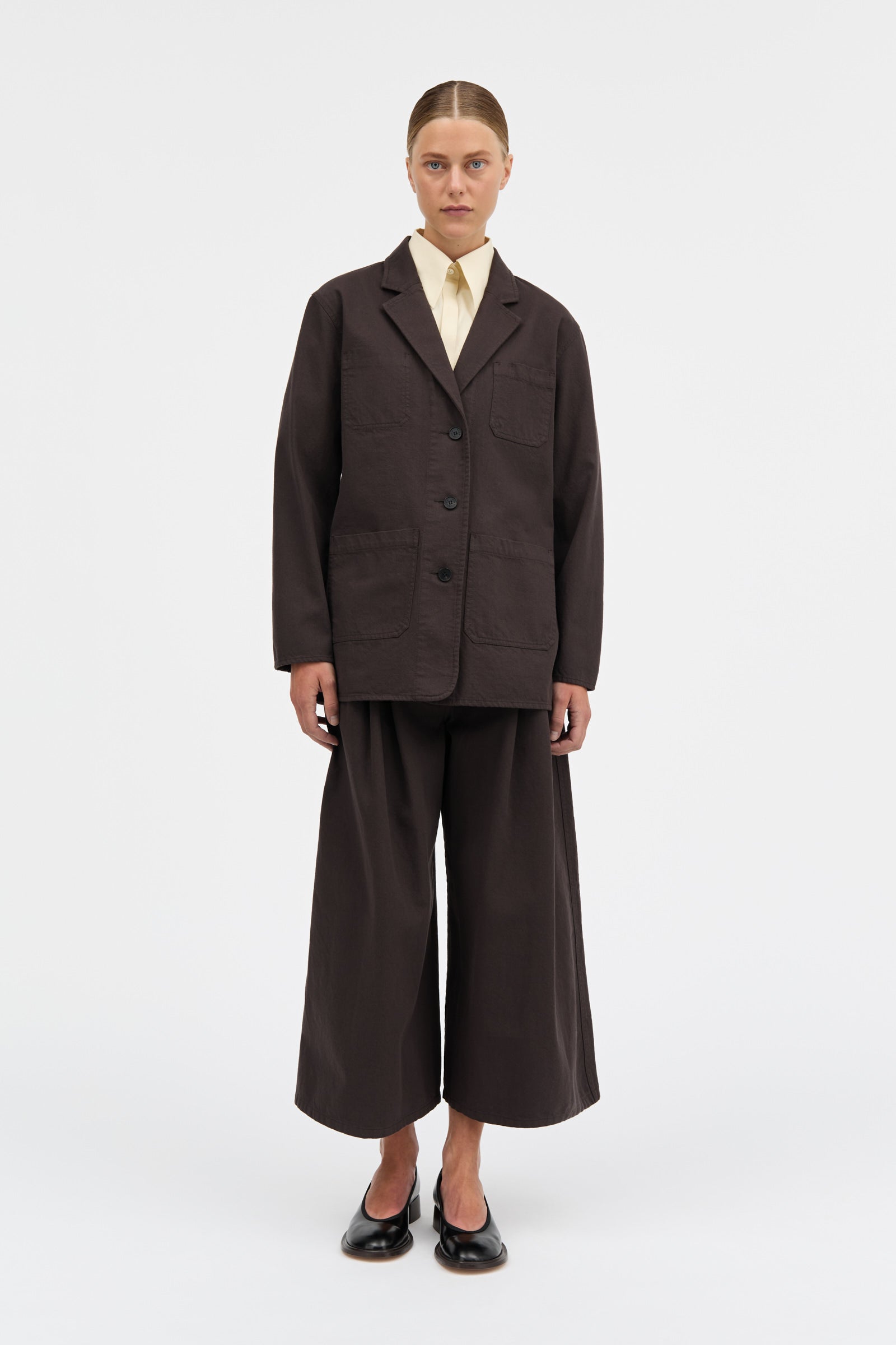 MKDT Studio JORDANA COTTON TWILL Jackets DARK BROWN