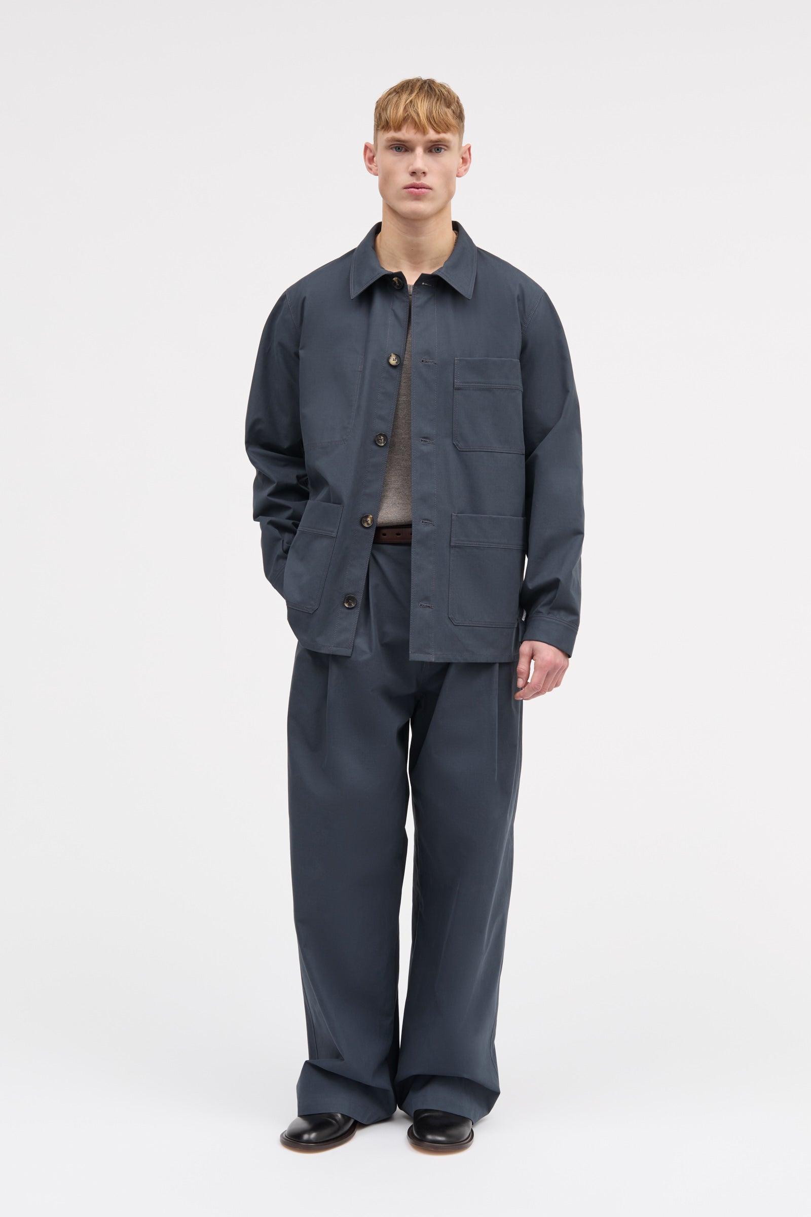 MKDT Studio Jones Half Panama Jackets NAVY