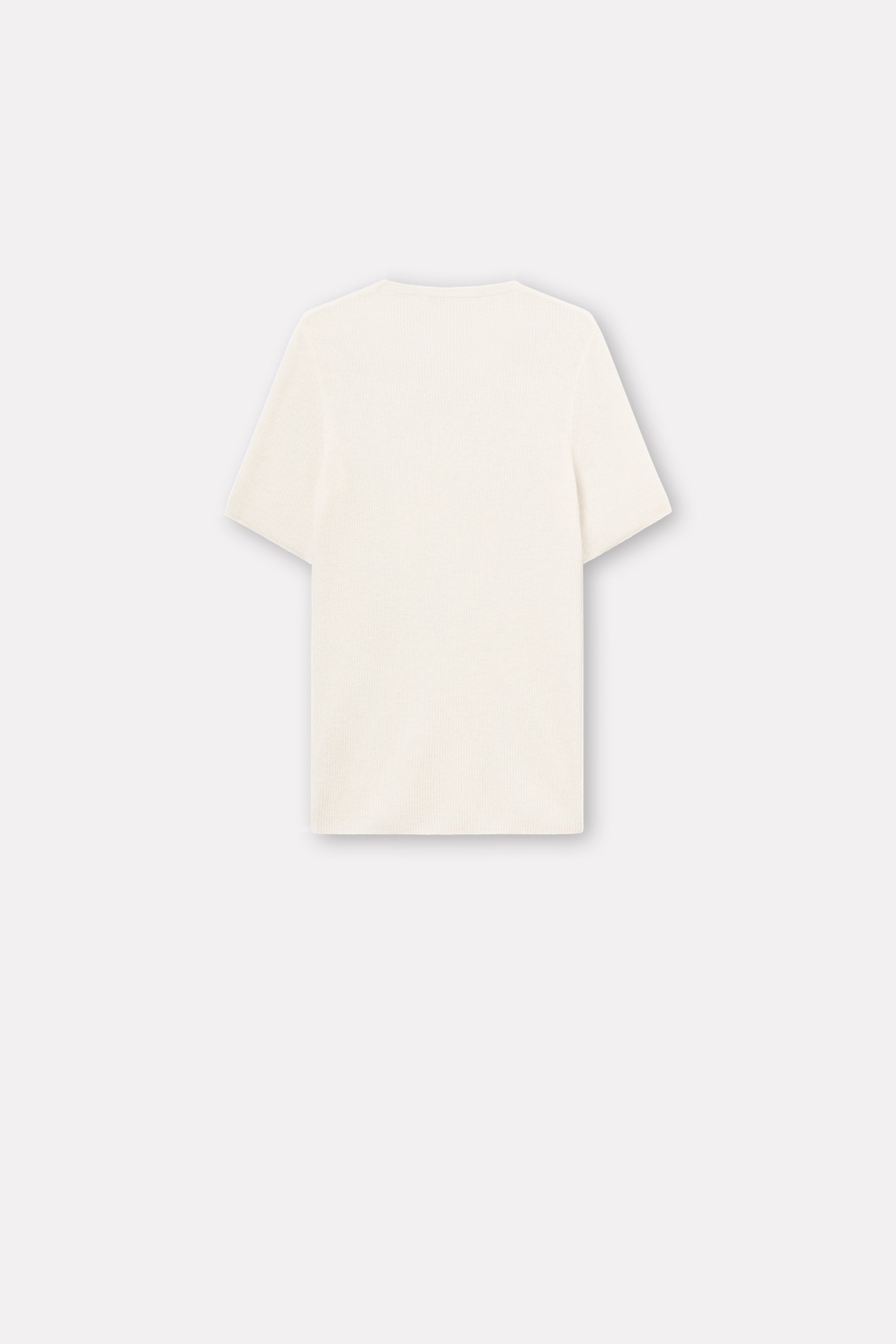 Mark Kenly Domino Tan Kamala Cashmere T-Shirts IVORY