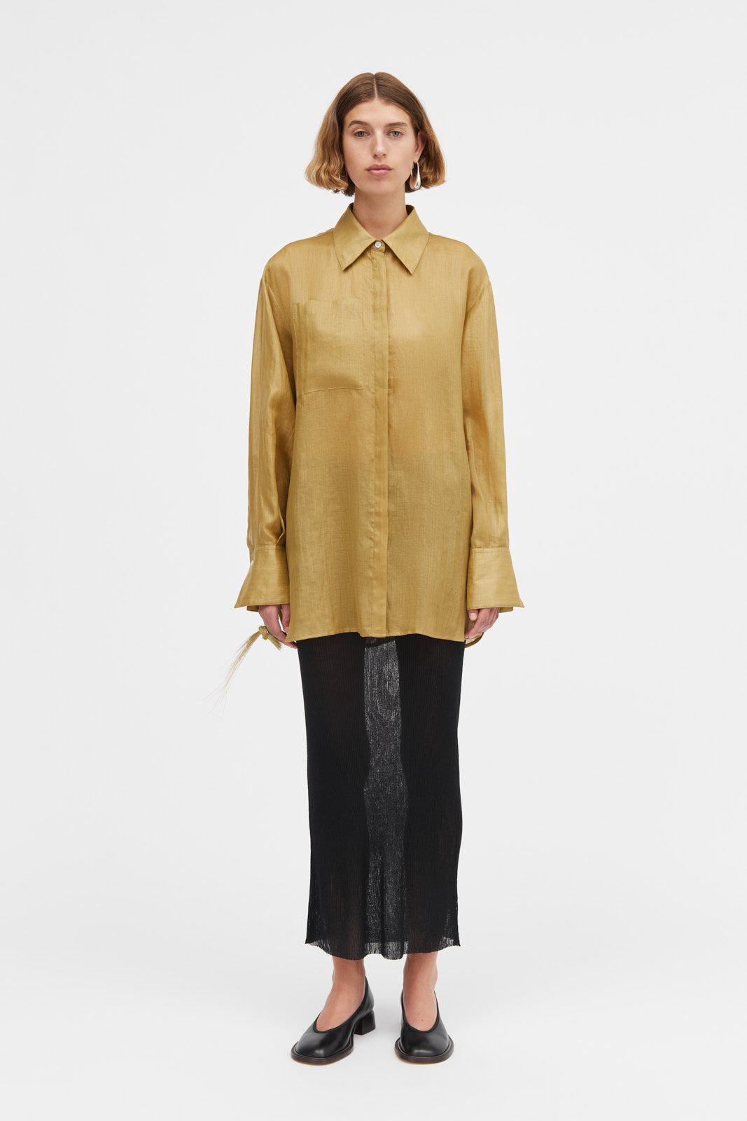 Mark Kenly Domino Tan Koshi Thin Knit Skirts BLACK