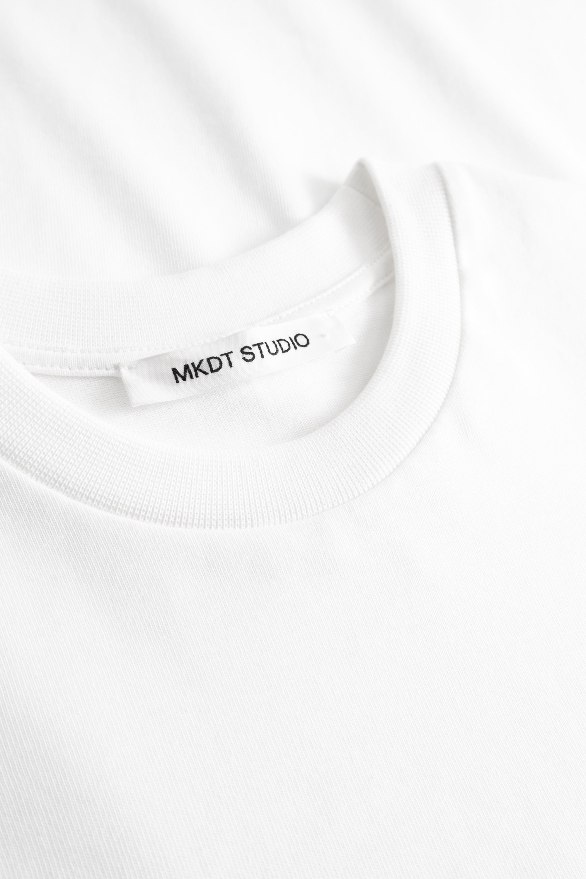 MKDT Studio LORIA HEAVY JERSEY COTTON T-Shirts WHITE