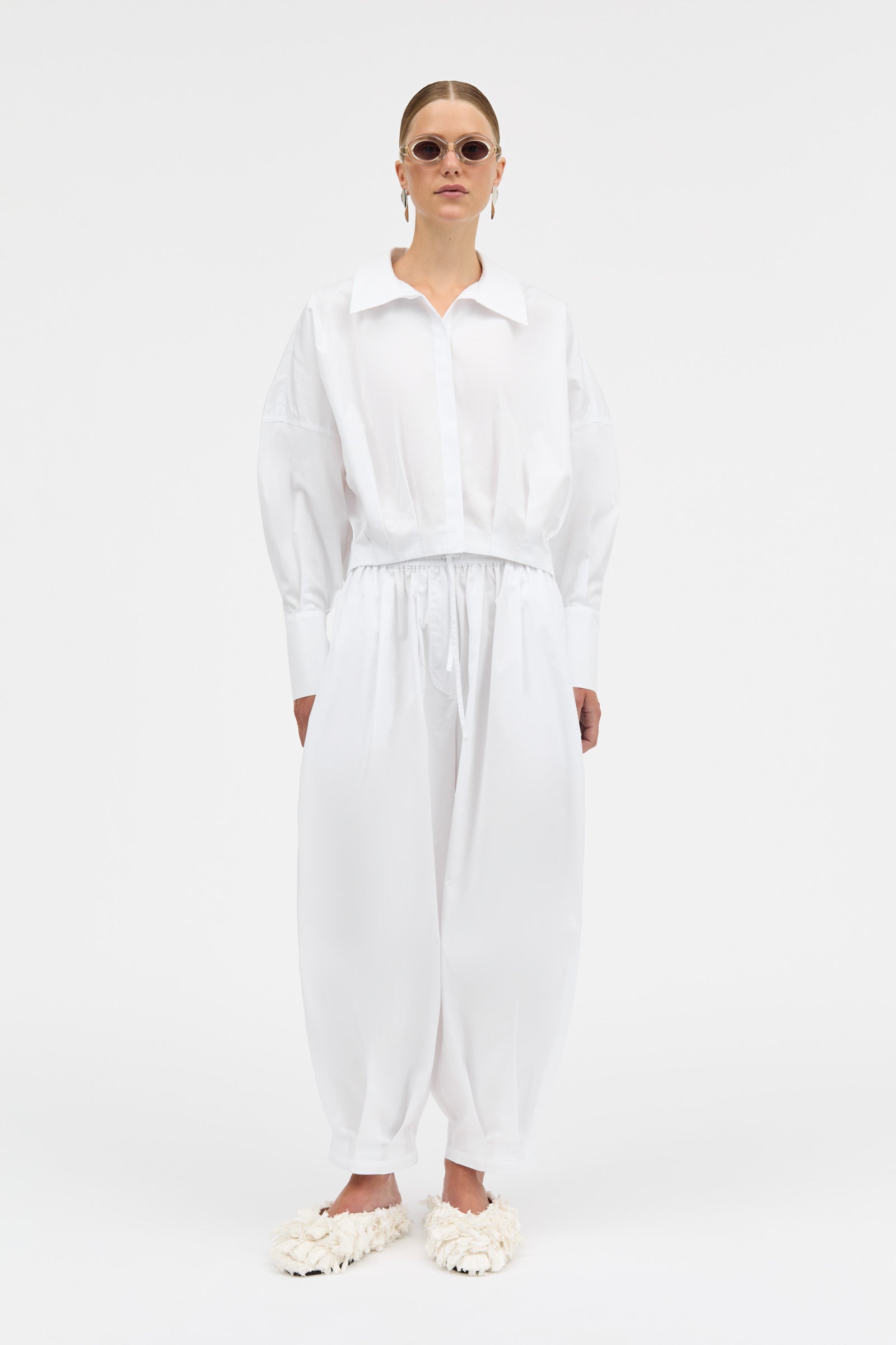 MKDT Studio PAILY MKDT SIGNATUREPOPLIN Pants WHITE