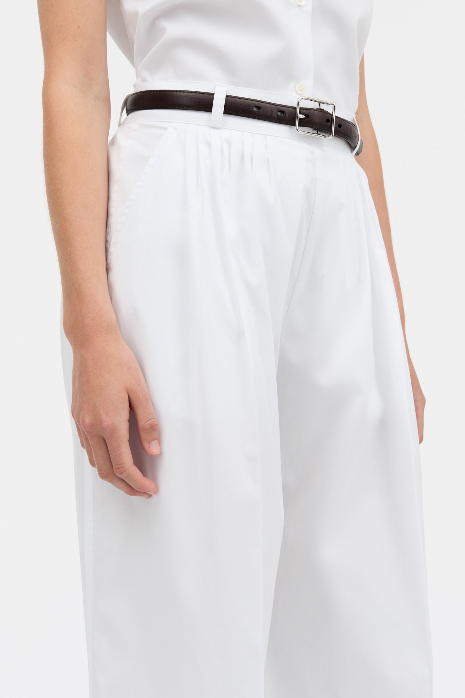 MKDT Studio PAJI MKDT SIGNATUREPOPLIN Pants WHITE