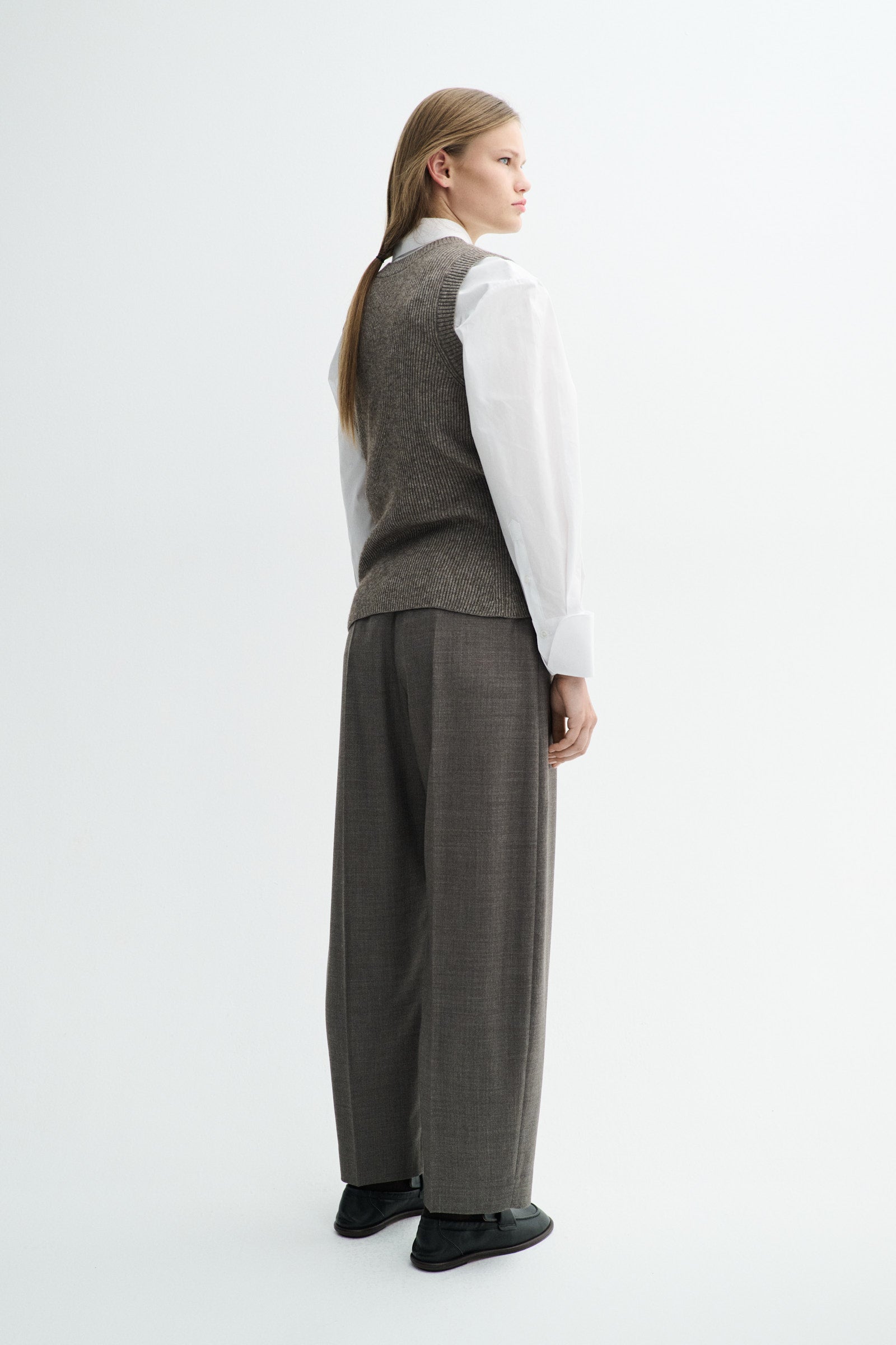MKDT Studio PAVOT TRANSEASONAL WOOL Pants MINK