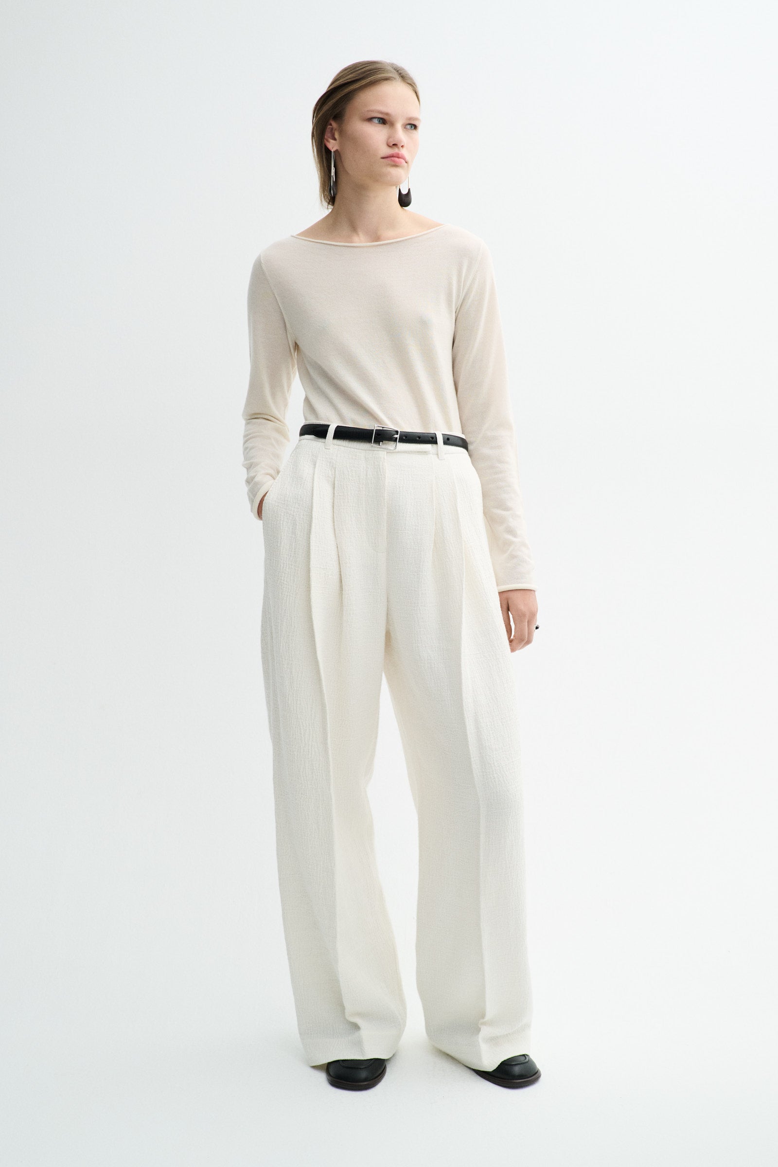MKDT Studio PEMMA IVORY WAVE Pants IVORY