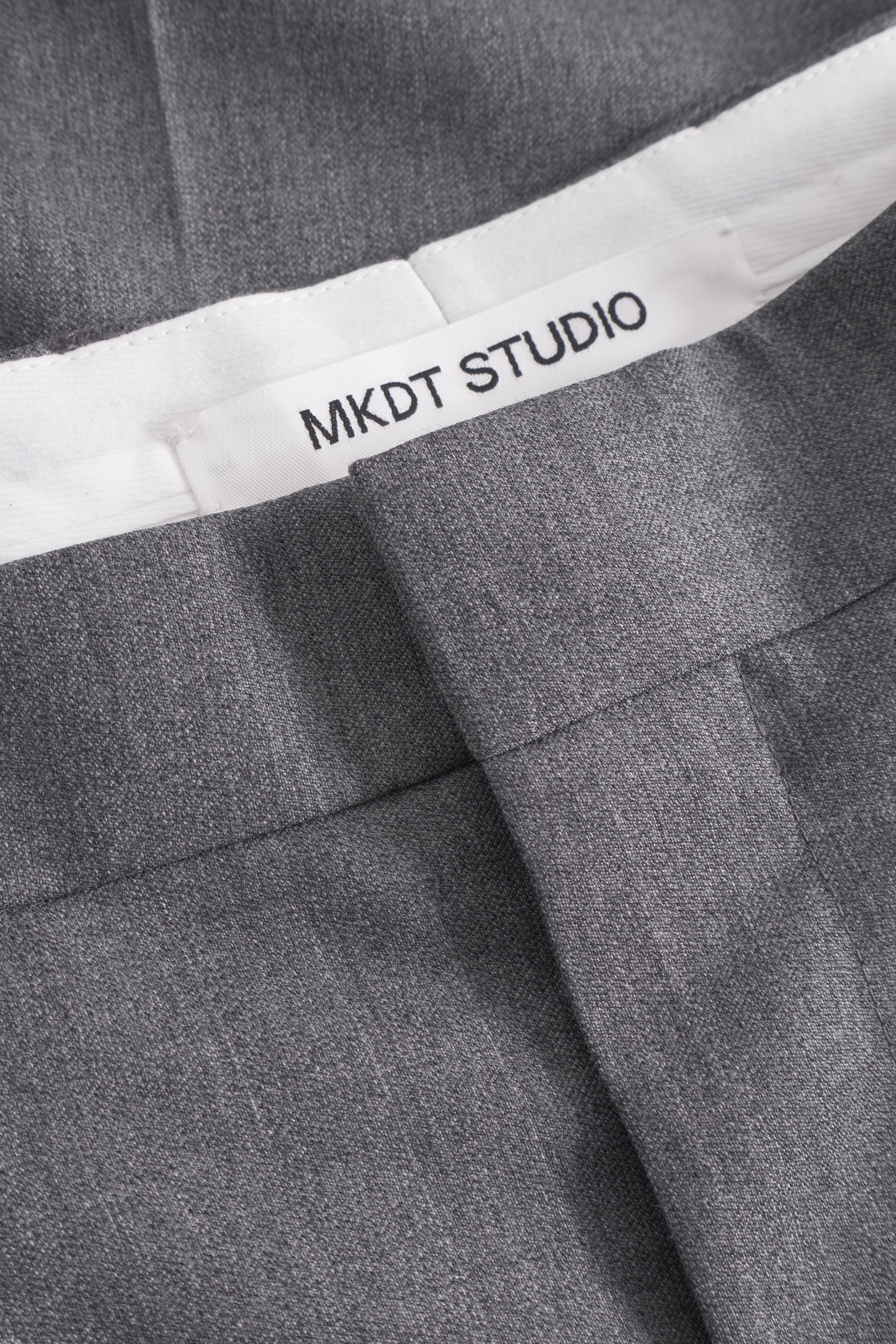 Mark Kenly Domino Tan Phil Light Wool Pants GREY MELANGE