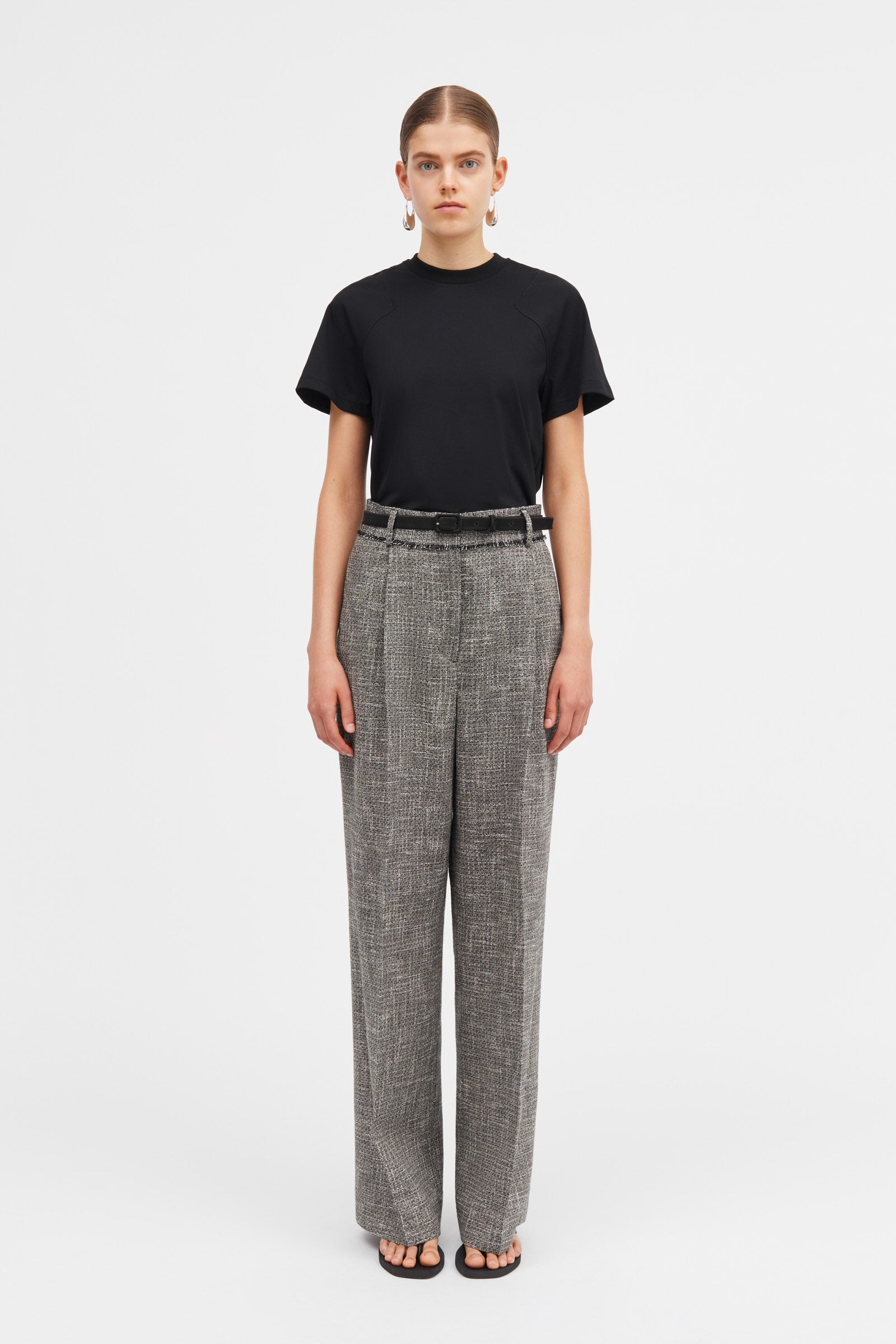 MKDT Studio Pirka Tweed Pants GRANITE