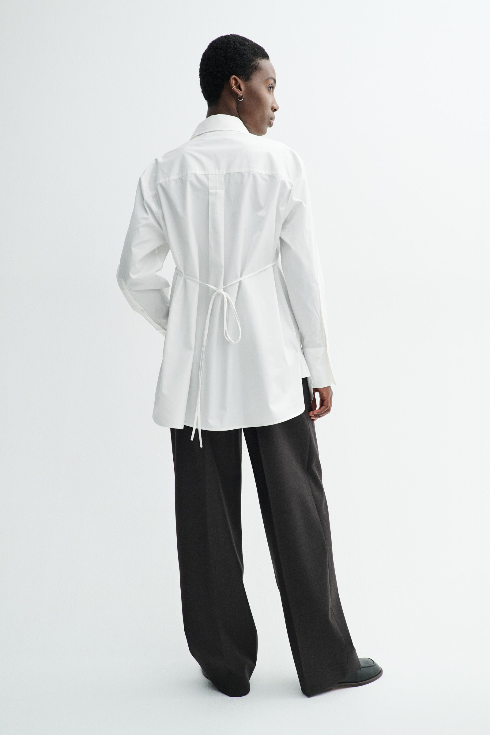 MKDT Studio SEBASTIANA COTTON POPLIN Shirts WHITE
