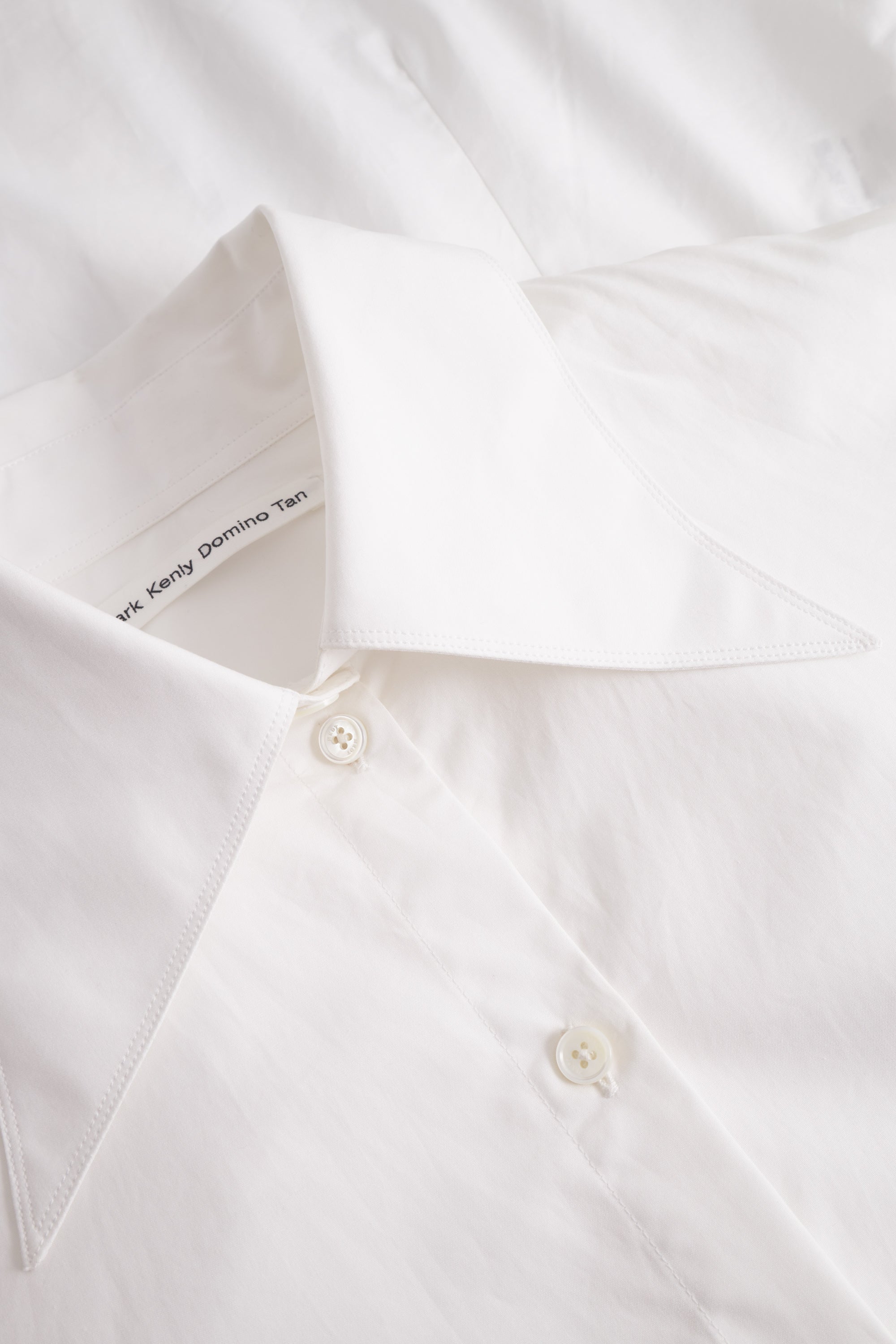 Mark Kenly Domino Tan Simi Poplin Shirts WHITE