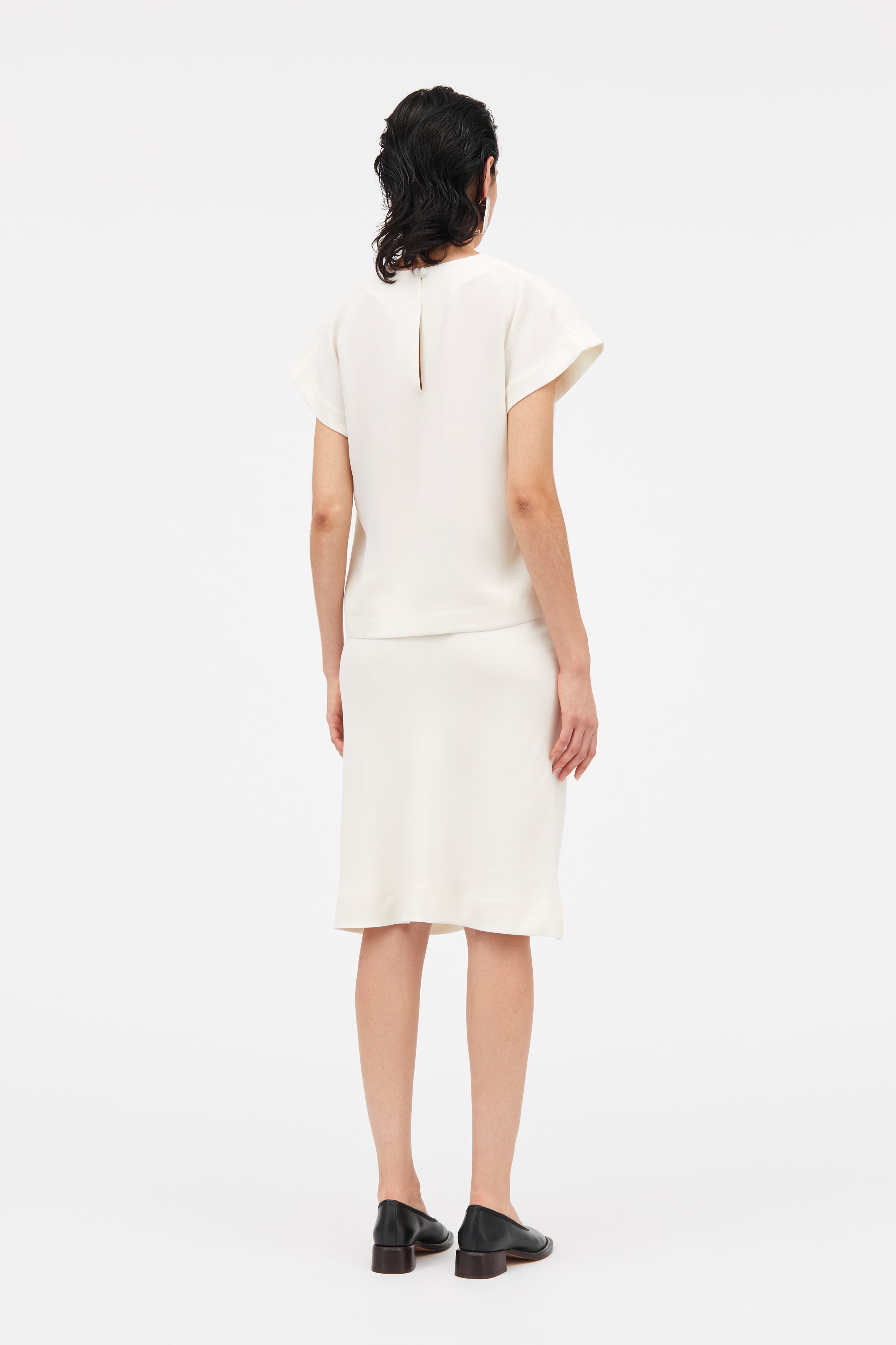 MKDT Studio Tine Crepe Georgette Blouses IVORY