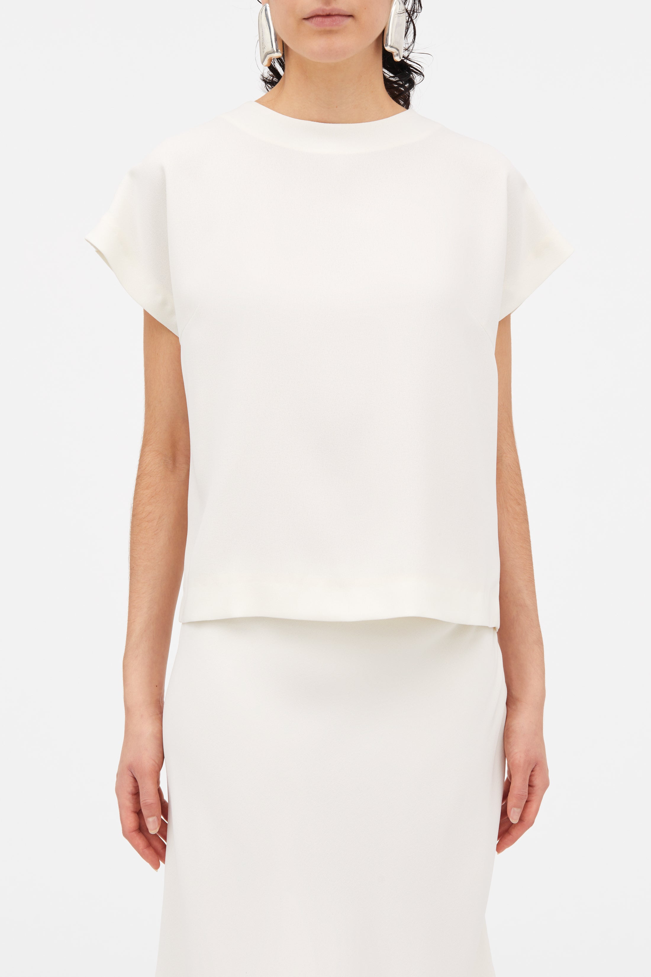MKDT Studio Tine Crepe Georgette Blouses IVORY