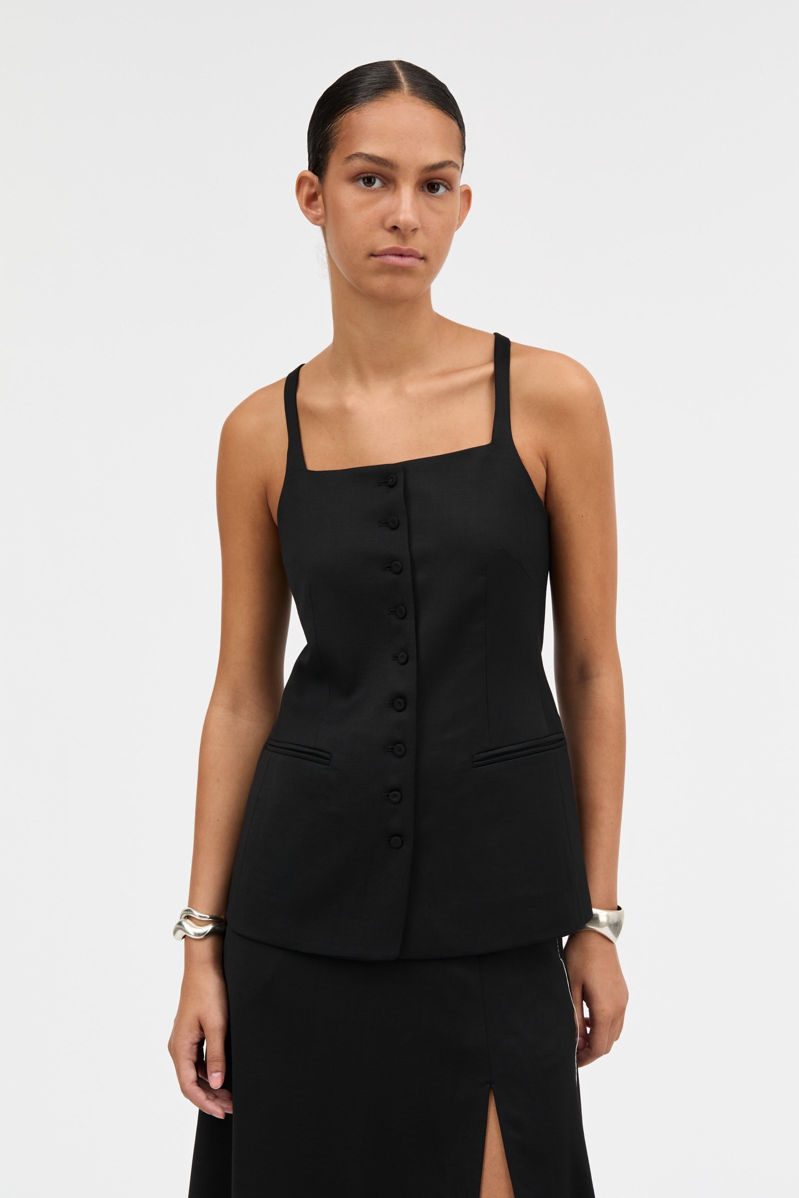MKDT Studio True Top Blouses BLACK