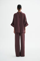 MKDT Studio BAILEE CREPE GEORGETTE Blouses BURGUNDY