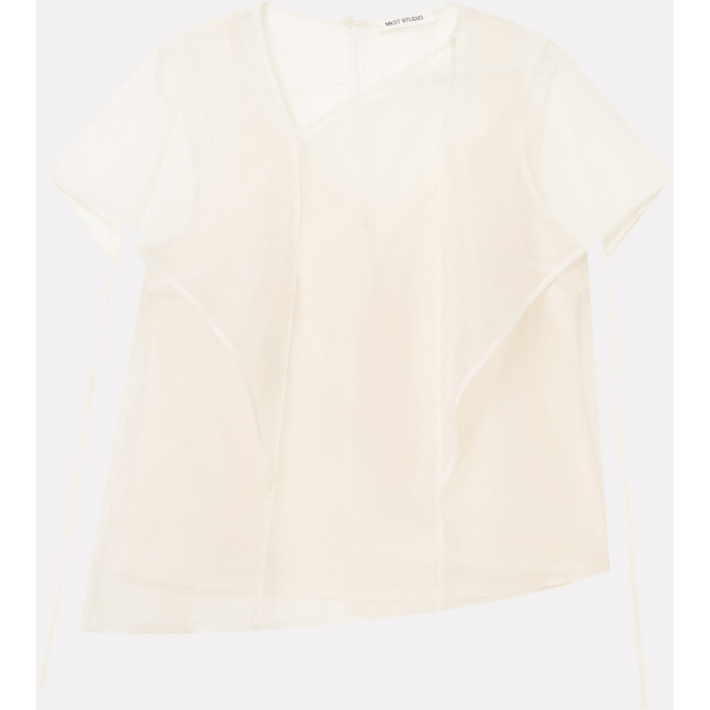 MKDT Studio BREN SILK ORGANZA Blouses IVORY QUARTZ