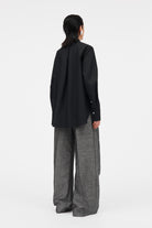 MKDT Studio Bertine Poplin Shirts BLACK