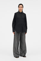 MKDT Studio Bertine Poplin Shirts BLACK