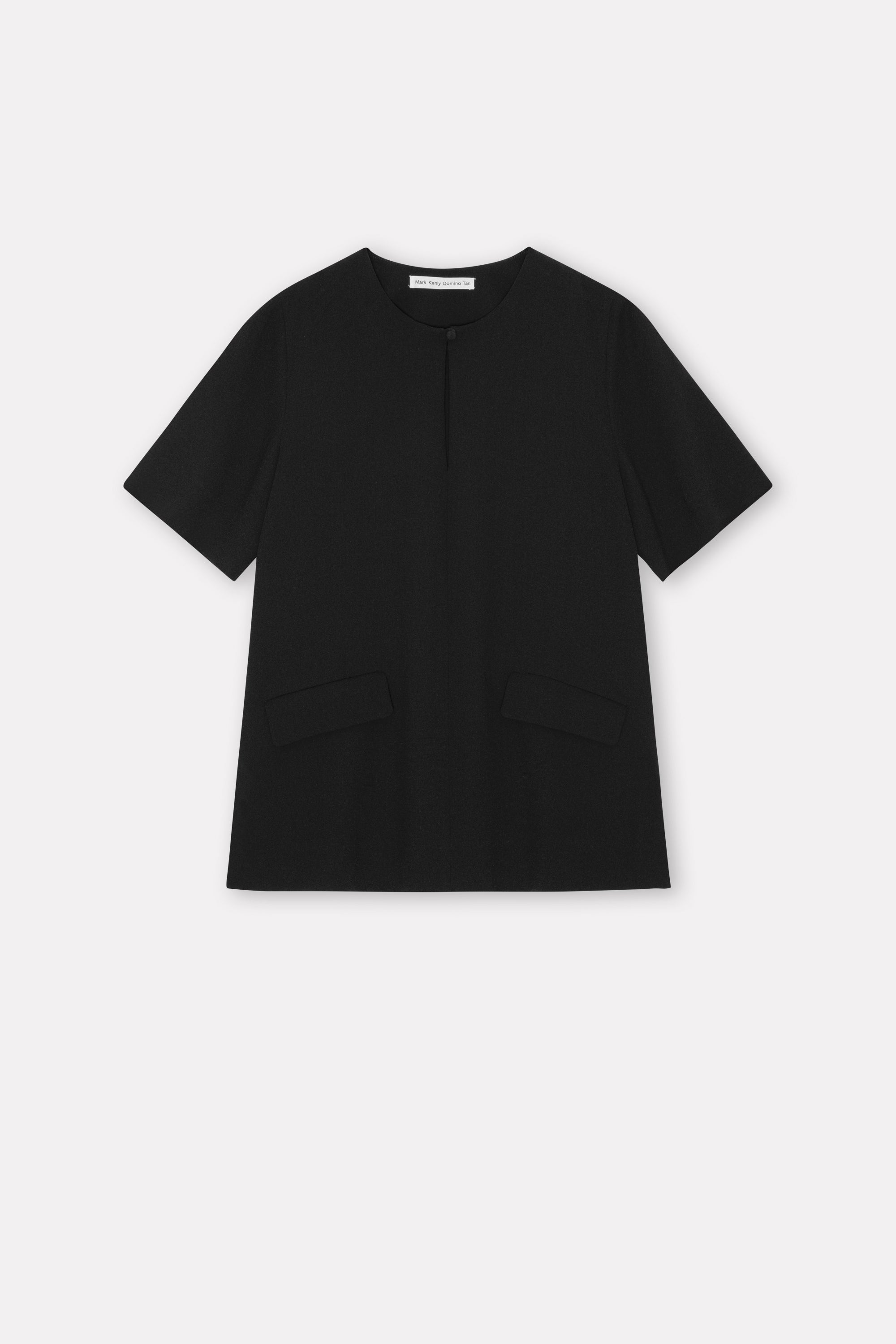 MKDT Studio Betty Crepe Georgette Blouses BLACK