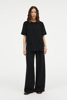 MKDT Studio Betty Crepe Georgette Blouses BLACK