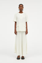 MKDT Studio Betty Crepe Georgette Blouses IVORY