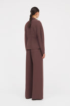 MKDT Studio Brisa Crepe Georgette Blouses BURGUNDY