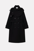 MKDT Studio CICELY TWO LAYERED WOOL Coats BLACK