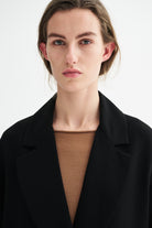 MKDT Studio COVY CREPE GEORGETTE Coats BLACK