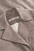 Mark Kenly Domino Tan Callie Structure Wool Blend Coats CINNAMON MELANGE