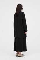 MKDT Studio Carli Crepe Georgette Coats BLACK