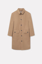 Mark Kenly Domino Tan Cedric Bonded Cotton Coats TAN/NAVY