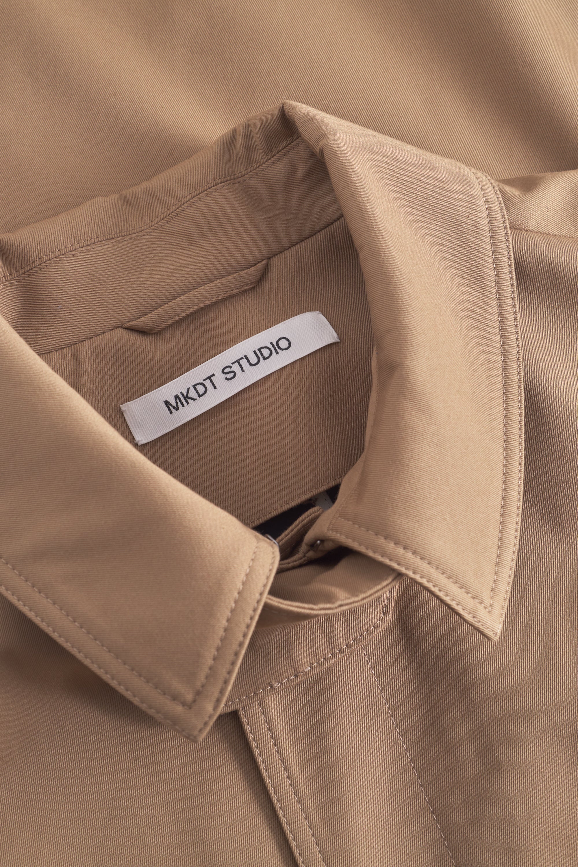 Mark Kenly Domino Tan Cedric Bonded Cotton Coats TAN/NAVY