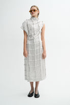 MKDT Studio DELYNA-ATELIER LINEN SILK BLEND Dresses LIGHT GREY