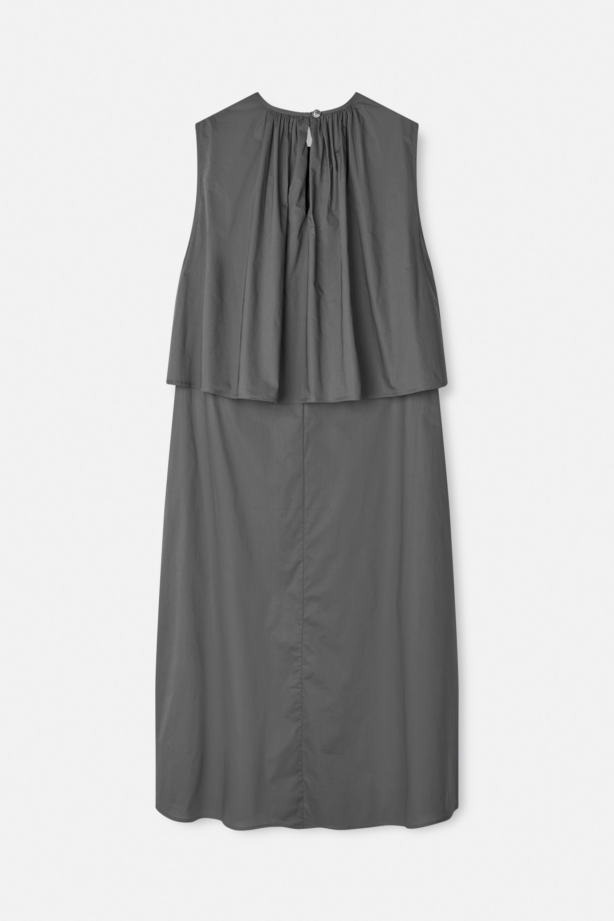 Mark Kenly Domino Tan Dorea Sheer Cotton Organic Dresses ANTRACIT