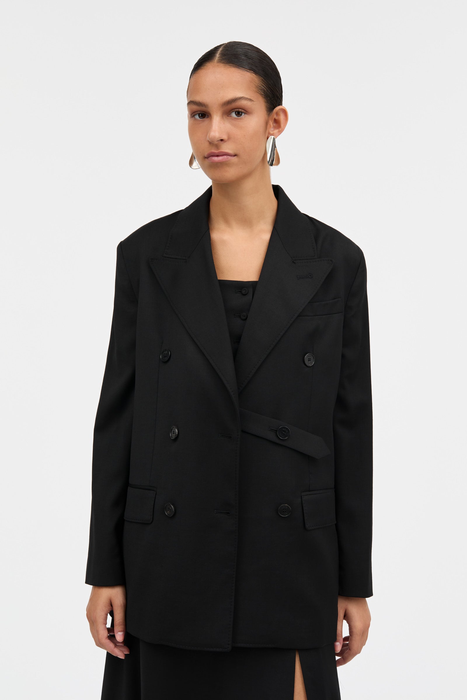 MKDT Studio JUANITA SOFT WOOL Jackets BLACK