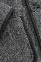 MKDT Studio Jeff Structure Wool Jackets SMOKE