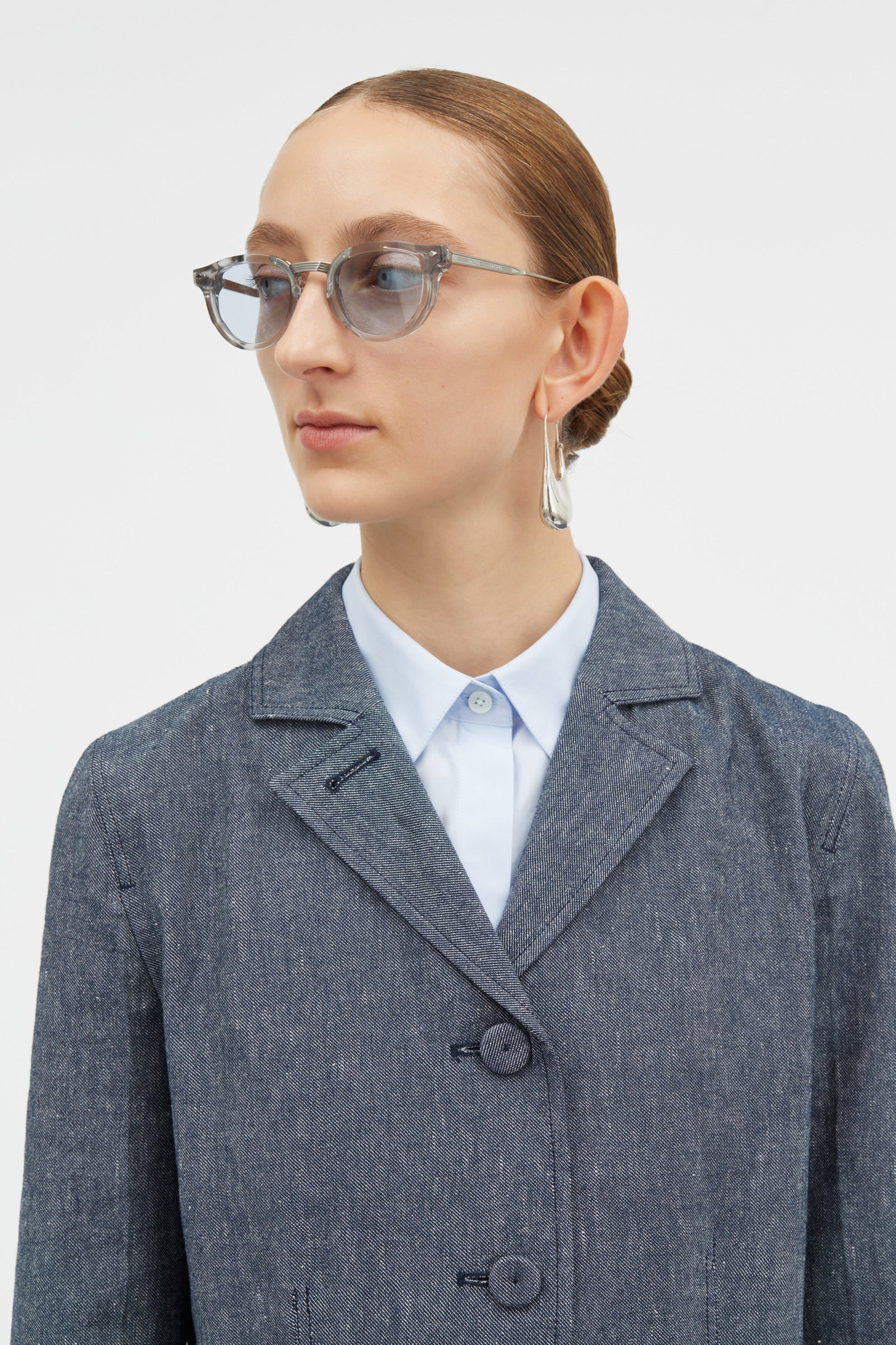 Mark Kenly Domino Tan Juko Soft Denim Jackets NAVY