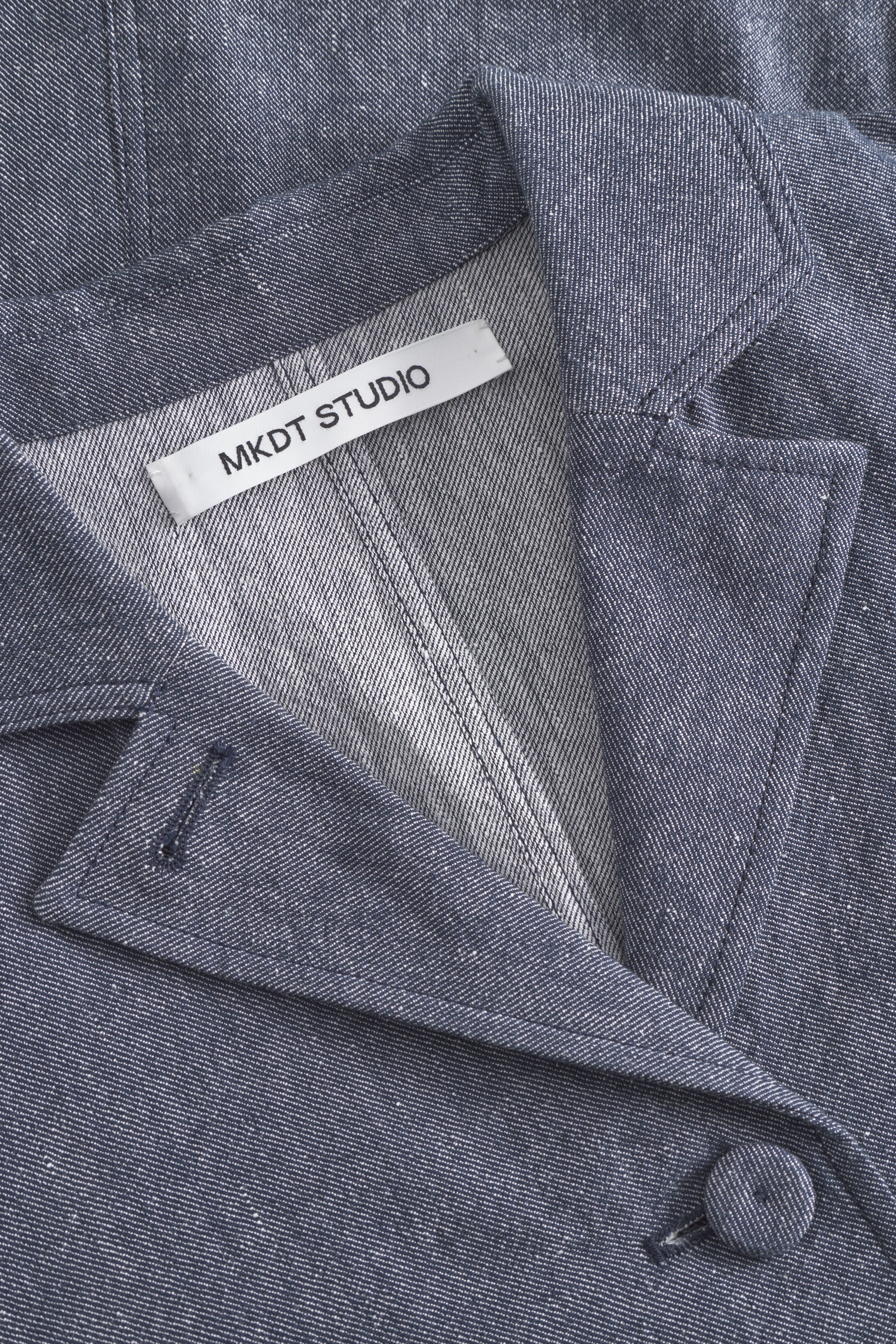 Mark Kenly Domino Tan Juko Soft Denim Jackets NAVY