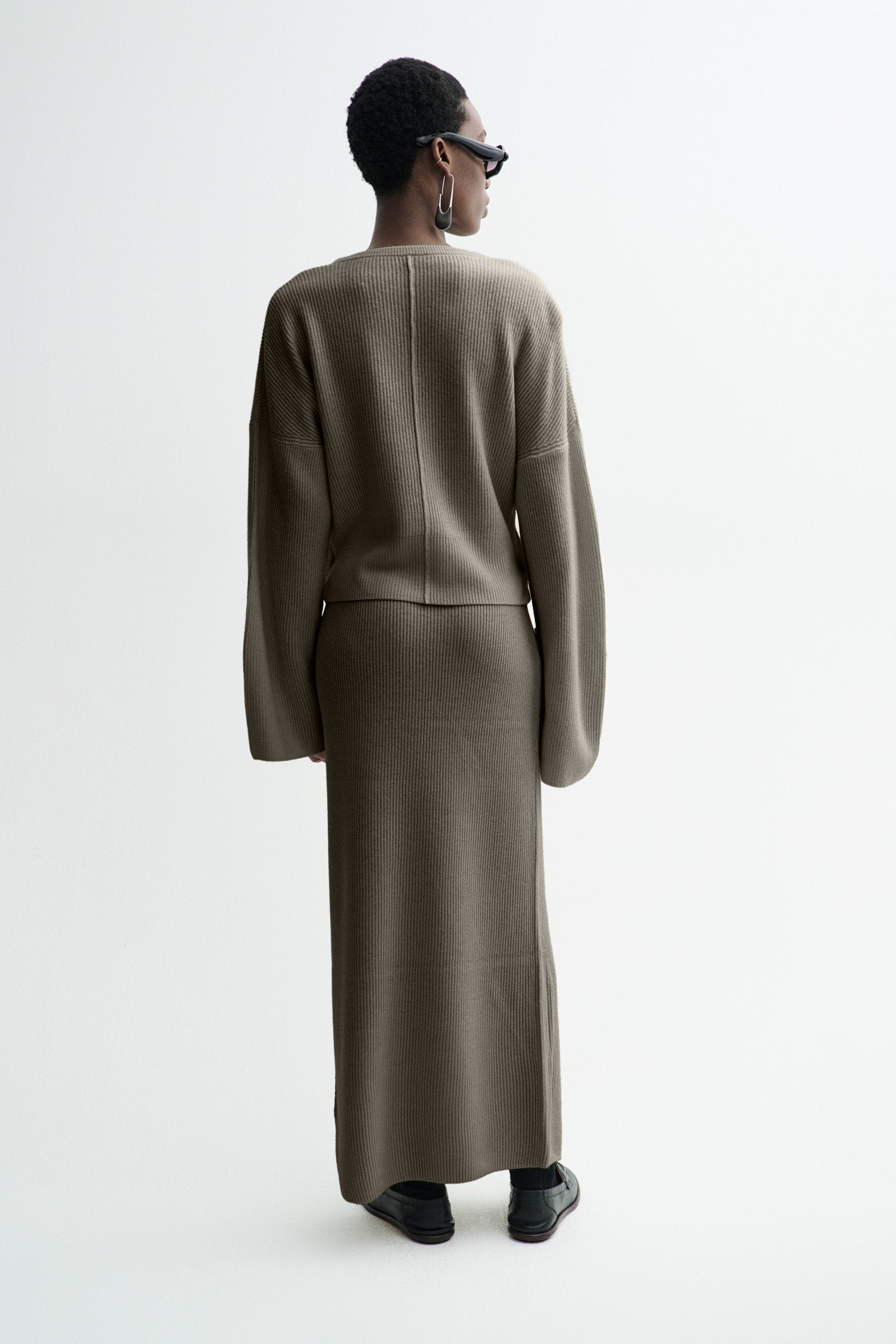 MKDT Studio KALUA SILK YAK Skirts Brown Melange
