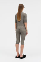 MKDT Studio KASSANDRA THIN RIB KNIT Sweater SALT AND PEPPER