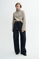 MKDT Studio KORNELLE MERINO Sweater LIGHT BROWN