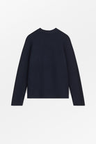 Mark Kenly Domino Tan Kaleb Merino Sweater DARK NAVY