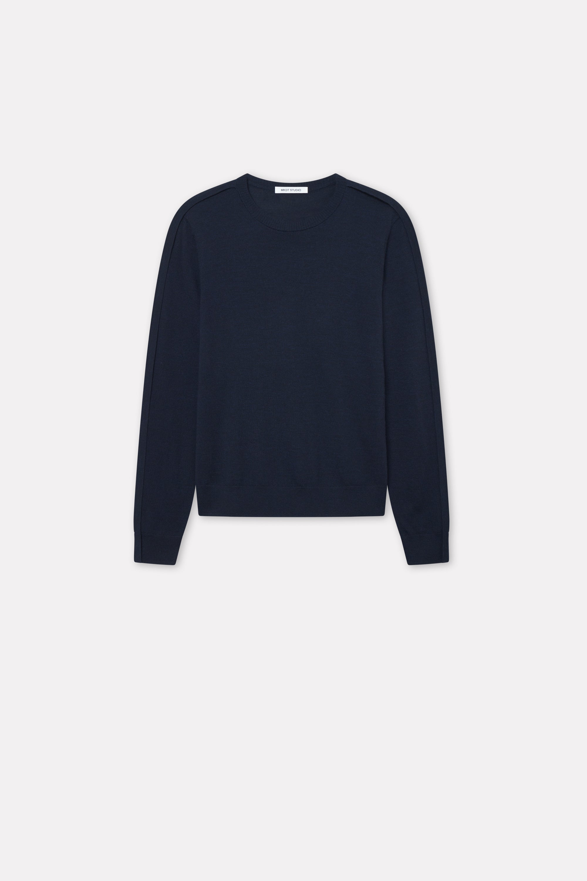 Mark Kenly Domino Tan Karsten Merino Sweater DARK NAVY