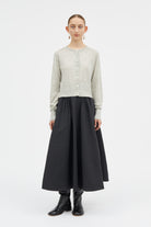 MKDT Studio Klairo Cashmere Sweater LIGHT GREY