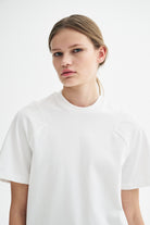 MKDT Studio LORIA HEAVY JERSEY COTTON T-Shirts WHITE