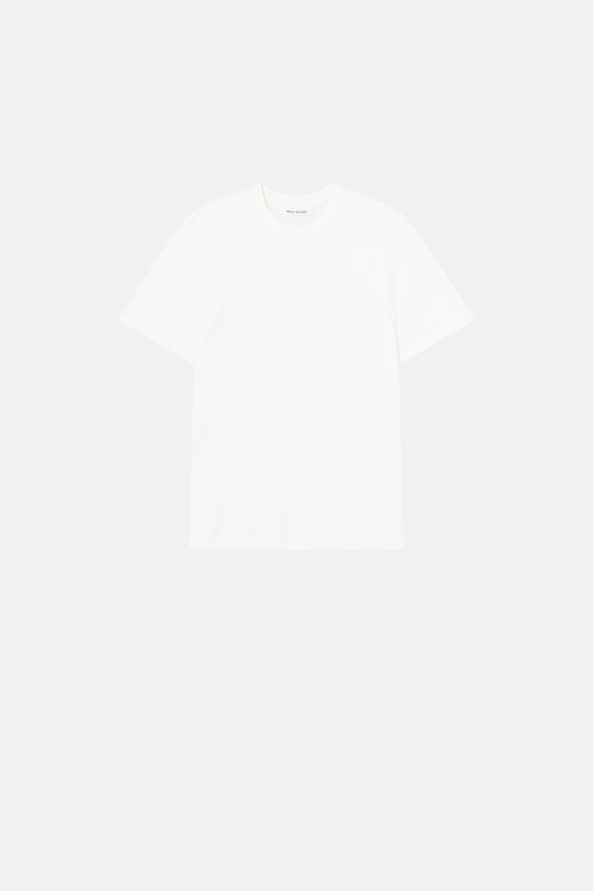 MKDT Studio LORIA HEAVY JERSEY COTTON T-Shirts WHITE