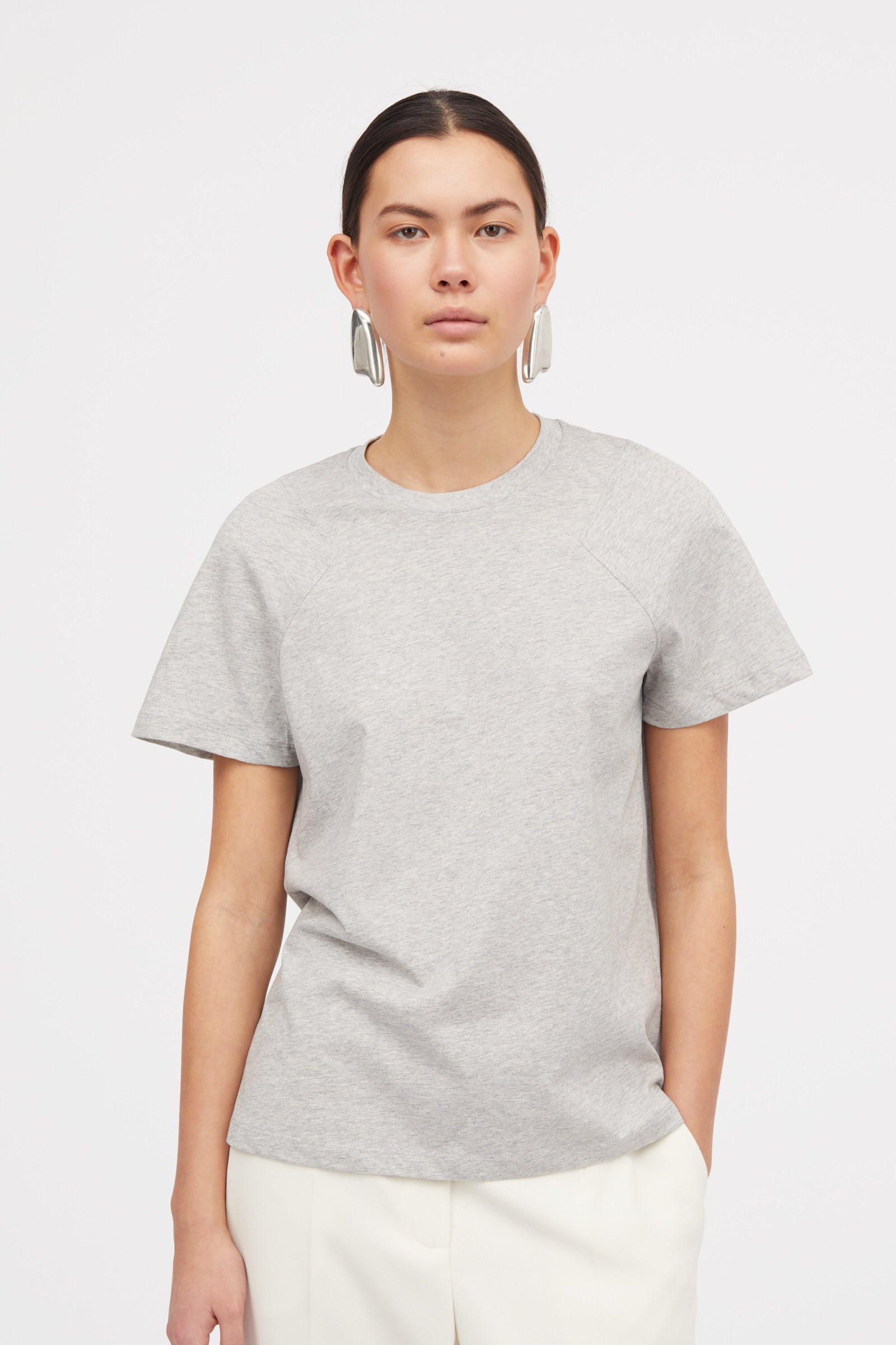 MKDT Studio Laia Jersey T-Shirts GREY MELANGE
