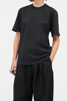 Mark Kenly Domino Tan Lauri Heavy Cotton Jersey T-Shirts DARK GREY MELANGE
